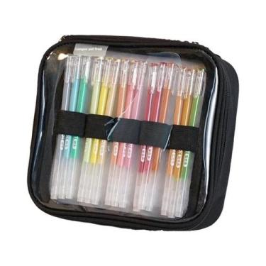 Imagem de Estojo De Canetas Coloridas De Grande Capacidade Languo Bolsa De Mater