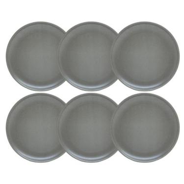 Imagem de Jogo De Pratos Rasos 29Cm Kit 6 Pcs Jantar Refeição Essenza - Decoriat