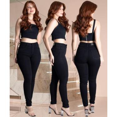 Imagem de Calça Feminina Sawary Cintura Alta  Modelagem Impecável, Não Laceia, P