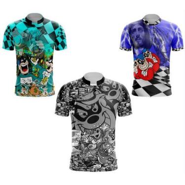 Imagem de Kit 3 Camiseta Irmão Metralha Mandrake Favelado  - SPORTS, Verde, Azul