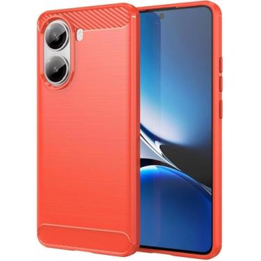 Imagem de Capa Case Xíaomi Mi Poco X7 Pro 5G (Tela 6.67) Carbon Fiber Anti Impacto (Vermelho)