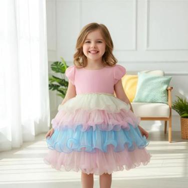 Imagem de Vestido Infantil Chuva De Amor Jardim Encantado Luxo Festa - Otter Sto