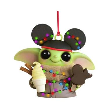 Imagem de Enfeite De Natal Fofo Mickey Minnie Mouse 2D Para Decoração De Árvore 