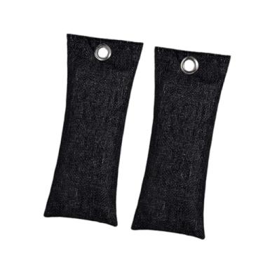 Imagem de oshhni Conjunto de 2 Sacos Purificadores de Ar para Sapatos, Luvas de Boxe e Carros - Desodorizadores de Sapatos, Luvas Esportivas e Outros Impermeáveis, Preto 85g