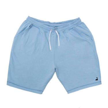 Imagem de Bermuda Moletinho Algodao Masculina Elastico Cintura Cordao Ajustavel Com Bolso Lateral e Traseiro-Masculino