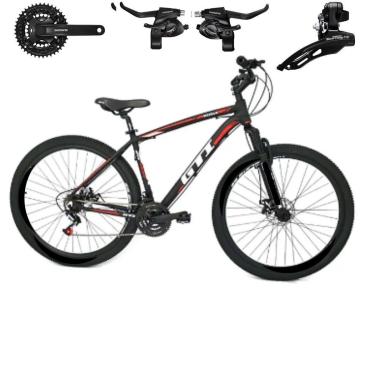 Imagem de Bicicleta Mtb Aro 29 Gti Roma 21v Indexado Freio Mecânico Cambios Trocadores Shimano-Unissex