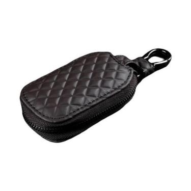 Imagem de Porta-Chaves De Couro De Grande Capacidade, Estojo Minimalista Para Ch