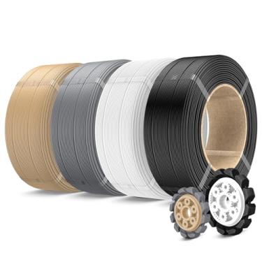 Imagem de SUNLU Refil de filamento de impressora 3D 4KG PLA+2.0, pacote de filamentos PLA+ de alta resistência, sem carretel, refil de filamentos 3D de 1,75 mm, compatível com impressoras 3D Bambu Lab, 1 kg