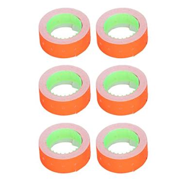 Imagem de Acouto 3 Tubos de Etiquetas de Preços de 15.000 Unidades 21x12mm para M5500 MX5500 Amarelo Eficiente e Fácil de Usar (Vermelho)