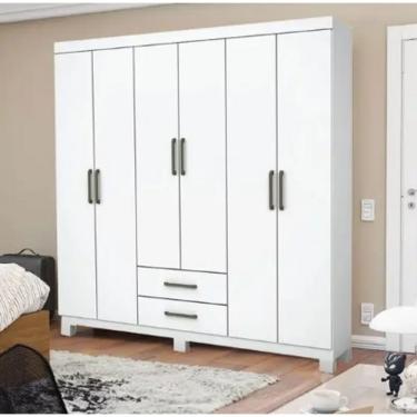 Imagem de Guarda Roupa Áries Sem Espelho com Pés Branco - Carioca