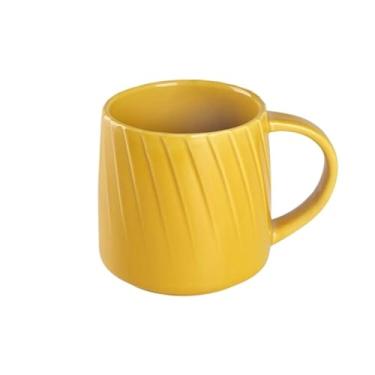 Imagem de Xícaras de café Caneca de cerâmica simples, xícara café, retrô, da manhã, casa(Yellow)