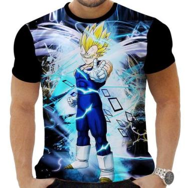 Imagem de Camiseta Camisa Personalizada Anime Clássico Dragon Ball Vegeta 11 - Z