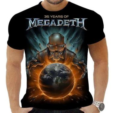 Imagem de Camiseta Camisa Personalizada Rock Metal Megadeth 5 - OBDS, BABYLOOK G