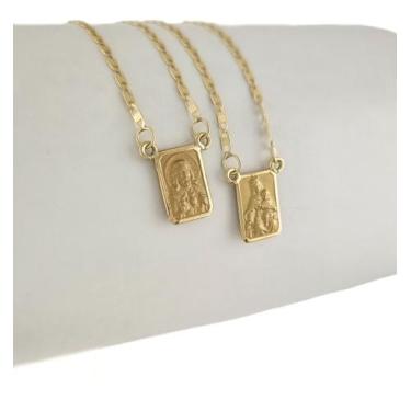 Imagem de Escapulário Masculino Piastrine 1.3 60 Cm S F Ouro 18k 750 - JOIE JOIA