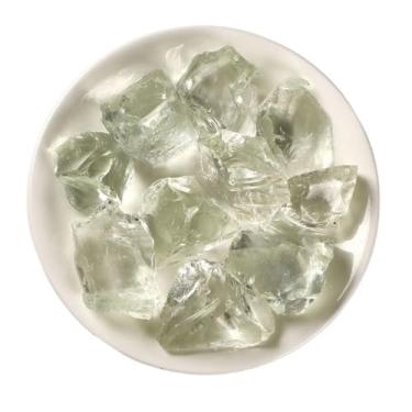 Imagem de Decoração de aquário com cristais de cura feitos à mão para ioga, geometria, decoração de casa, difusor de pedra (P, amarelo claro)