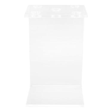 Imagem de Semme Suporte para Tesouras de Acrílico Transparente Multifuncional Com 5 Furos Organizador de Tesoura de Salão para Ferramentas de Penteado Suprimentos de Salão Organizador de Mesa