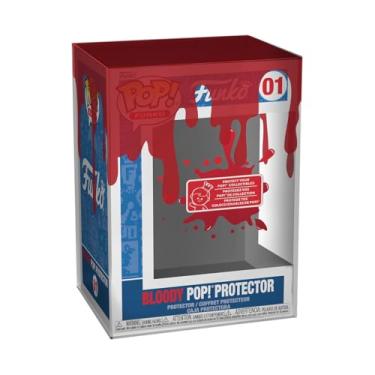 Imagem de Funko Pop! Protetor UV impresso: protetor pop de sangue vermelho pingando - capas protetoras premium bonecos de vinil colecionáveis - Armazenamento durável e empilhável