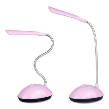 Imagem de Luminária de Mesa Led 360° Luz à Pilhas (Rosa)