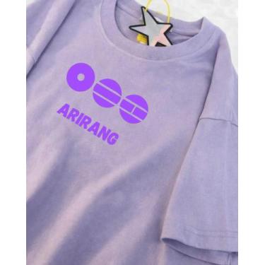 Imagem de Camiseta ARIRANG BTS World Tour 2026 Aesthetic Unissex, Lilás, G