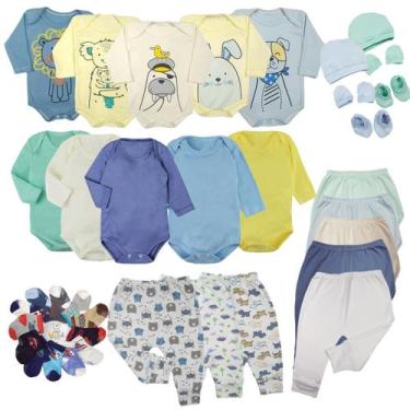 Imagem de Kit Enxoval Roupa de Bebê Body Mijão 36 Peças Maternidade - Koala Baby