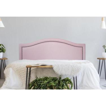 Imagem de Cabeceira King Estofada para Cama Box, Modelo Curva Luxo com Tachas 1,