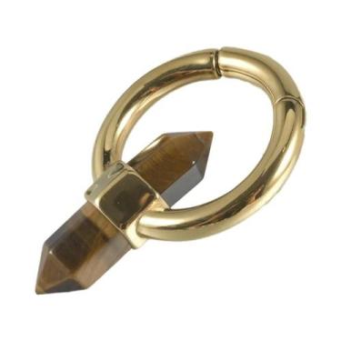 Imagem de Piercing De Orelha Em Aço Inoxidável De Alta Resistência Com Dobradiça
