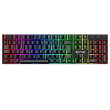 Imagem de Teclado Magnético Gamer Redragon Dharma, RGB, Full Size, ABNT2, Preto - Preto - Unissex - Único-Unissex