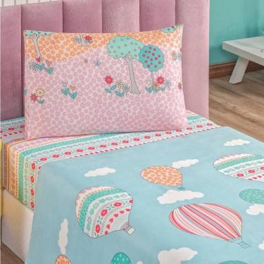 Imagem de Jogo De Lençol Solteiro Bouti Kids Estampado 3 Peças Balão