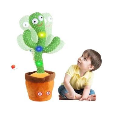 Imagem de Brinquedo De Pelúcia Cacto Dançante Falante Com 120 Músicas, Operado P