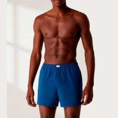 Imagem de Cueca Samba-Canção Hering 100% Algodão Azul, Azul escuro, M