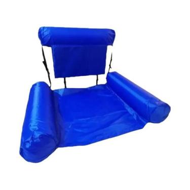 Imagem de Cadeira Flutuante Inflável E Dobrável Em PVC Para Piscina, Praia E Esp