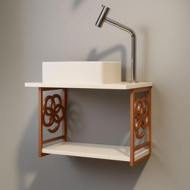 Imagem de Gabinete Para Banheiro Estilo Industrial Completo Com Cuba Torneira En