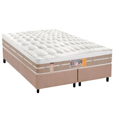 Imagem de Conjunto Box Queen: Colchão Molas Castor Ensacadas Silver Star Air + Base Crc Suede Clean (158x198)