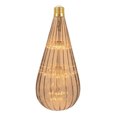 Imagem de Lâmpada Led Taschibra Vintage Fireworks Bt125 E27 Bivolt 2200k Amarelo âmbar