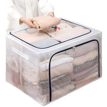 Imagem de Caixa Organizadora Multiuso 100L - Praticidade e Espaço Otimizado