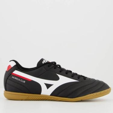 Imagem de Chuteira Mizuno Morelia Club IN Futsal Preta e Branca, 41