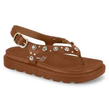 Imagem de Sandalia Feminina Vizzano Papete Fivela Casual Confortável Original -,
