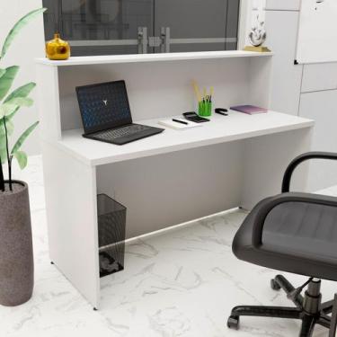 Imagem de Balcão Atendimento Recepção Consultório 140x60cm - Netmobil
