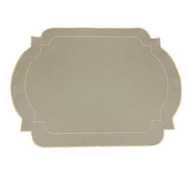 Imagem de Lugar Americano Tecido Misto Bordado Retangular Decortextil-Kit, Fendi