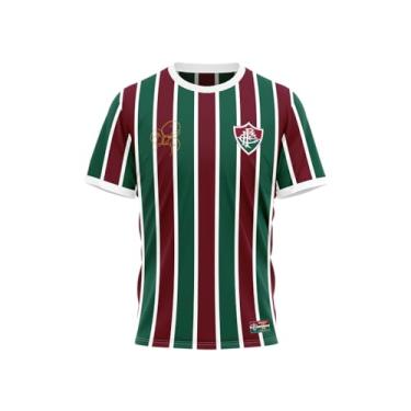 Imagem de Braziline Camiseta Fluminense Marcelo, Vinho/Branco/Verde, M