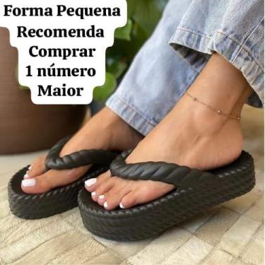 Imagem de Chinelo nuvem feminino de dedo ultraconfortavél 2313 - Yvate, 35, Pret