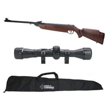 Imagem de Carabina Rossi Dione Sport Mh Madeira 5.5+luneta 4x32 + Capa