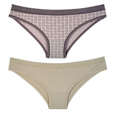 Imagem de Kit com 2 Calcinhas Delrio Biquíni em Sensitive Eco 510921 Tamanho G