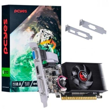 Imagem de Placa De Vídeo Pcyes Nvidia Geforce G 210, 1 Gb Ddr3 - Pvg2101gbr364lp
