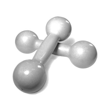 Imagem de Par Halter Peso Academia Musculação Emborrachado 8kg Consport-Unissex