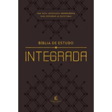 Imagem de Livro - Bíblia de Estudo Integrada NVI, Capa luxo marrom  Uma perspect