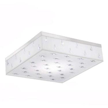 Imagem de Luminária Plafon LED Sobrepor 10W 18cmx18cm Renda 127V Bronzearte