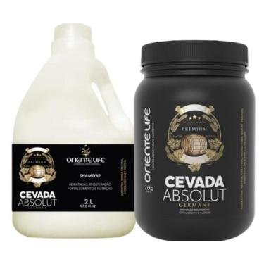 Imagem de Kit Cevada Absolut 1 Shampoo 2L 1 Máscara 2.6kg Oriente Life