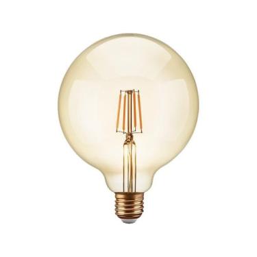 Imagem de Lâmpada Filamento de LED Elgin E27 Amarela - 4W 2200K G125