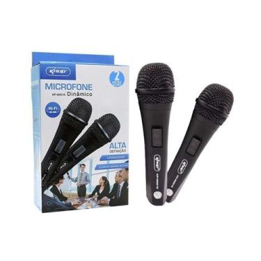 Imagem de Microfone Dinamico Profissional Com Fio Knup M0015 - Eletronica Castro
